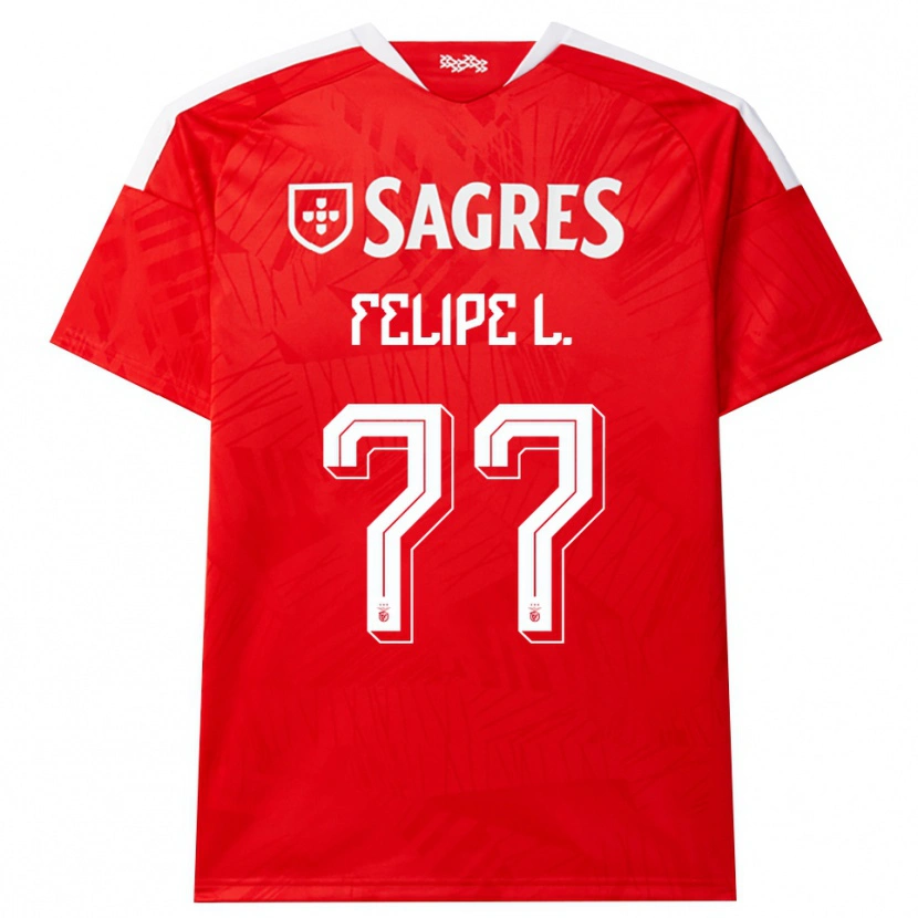 Danxen Mujer Camiseta Felipe Lima #77 Rojo Blanco Amarillo 1ª Equipación 2026/27 La Camisa