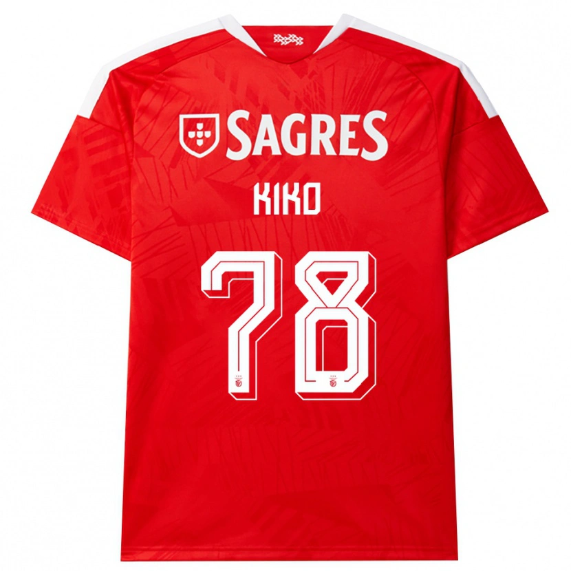 Danxen Mujer Camiseta Kiko #78 Rojo Blanco Amarillo 1ª Equipación 2026/27 La Camisa