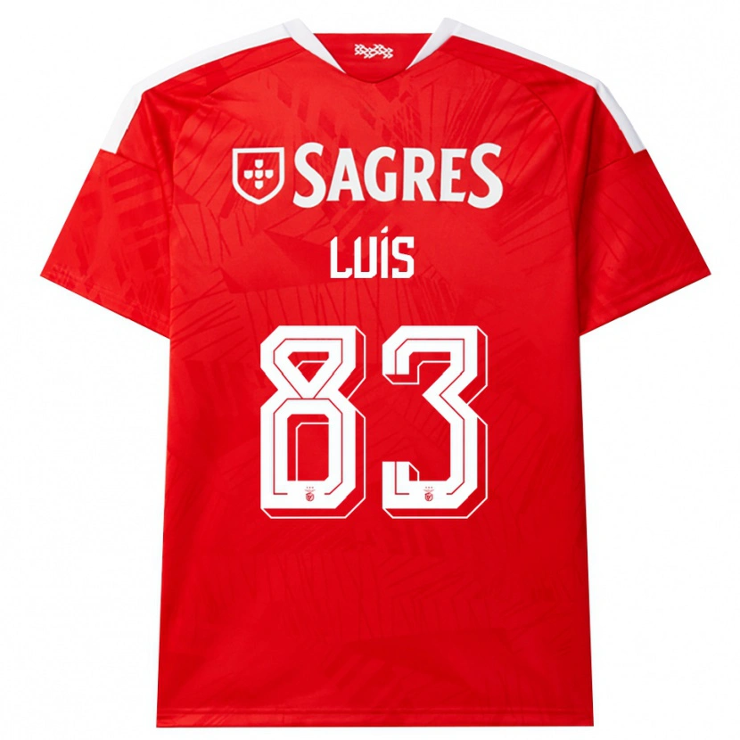 Danxen Mujer Camiseta Rafael Luís #83 Rojo Blanco Amarillo 1ª Equipación 2026/27 La Camisa
