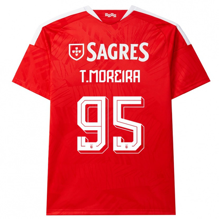 Danxen Mujer Camiseta Tomás Cruz #95 Rojo Blanco Amarillo 1ª Equipación 2026/27 La Camisa