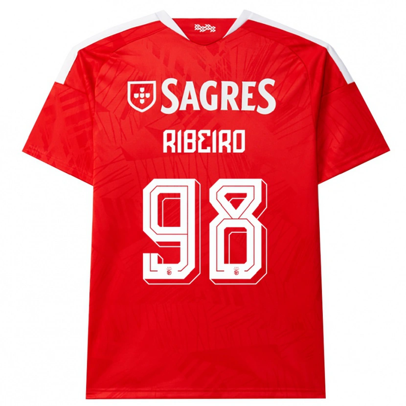 Danxen Mujer Camiseta Ricardo Ribeiro #98 Rojo Blanco Amarillo 1ª Equipación 2026/27 La Camisa