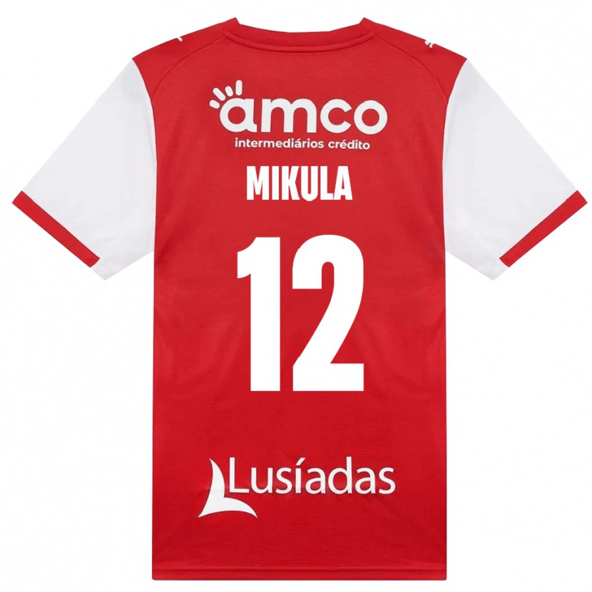Danxen Mujer Camiseta Matviy Mikula #12 Rojo Blanco Negro 1ª Equipación 2026/27 La Camisa