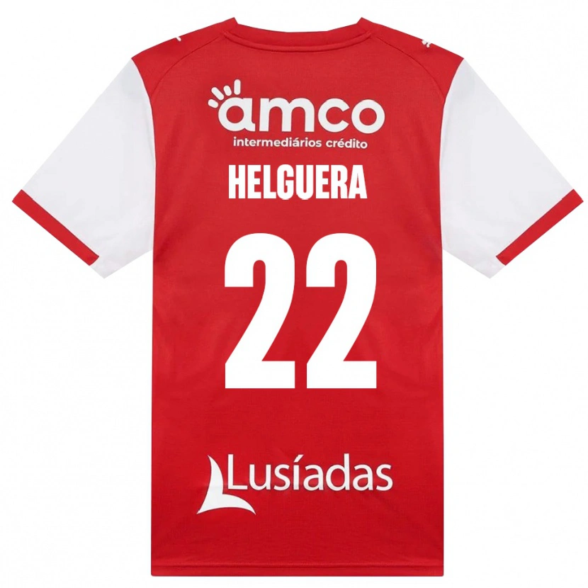 Danxen Mujer Camiseta Thiago Helguera #22 Rojo Blanco Negro 1ª Equipación 2026/27 La Camisa
