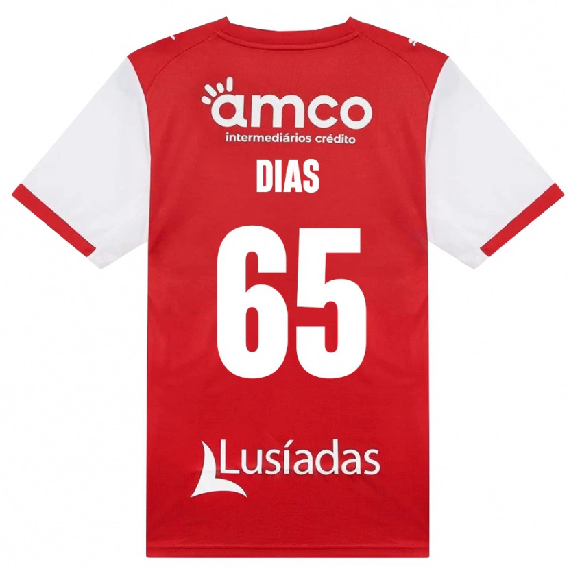 Danxen Mujer Camiseta Leandro Dias #65 Rojo Blanco Negro 1ª Equipación 2026/27 La Camisa