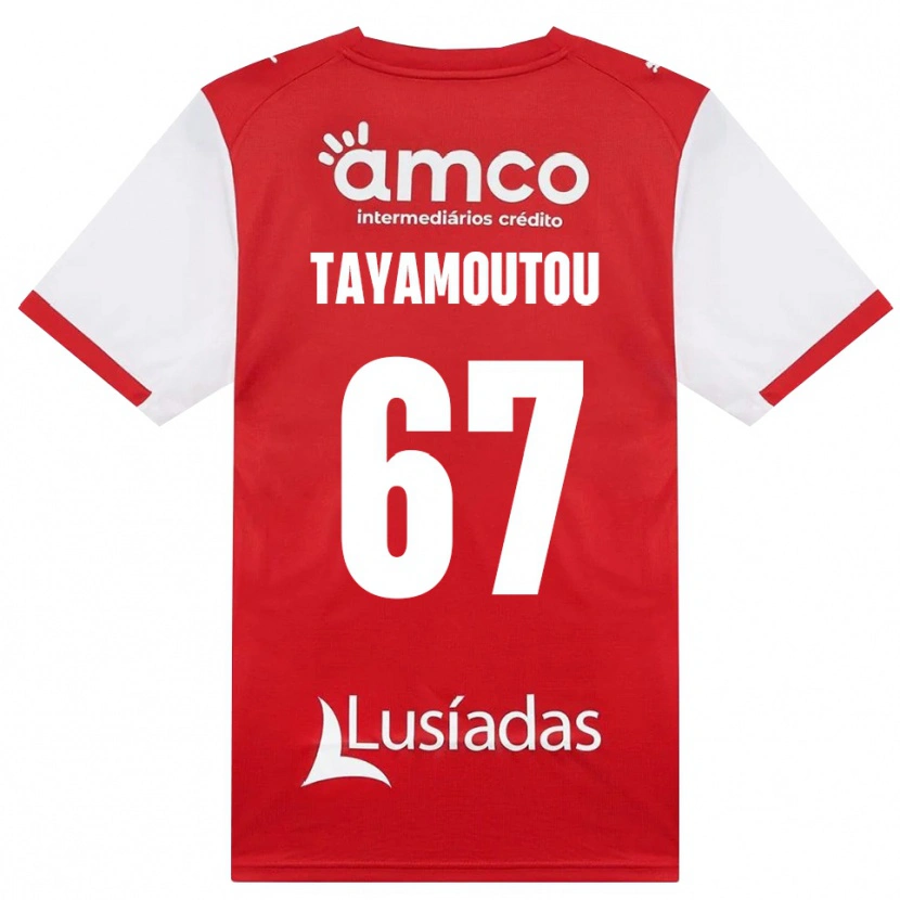 Danxen Mujer Camiseta Enzo Tayamoutou #67 Rojo Blanco Negro 1ª Equipación 2026/27 La Camisa