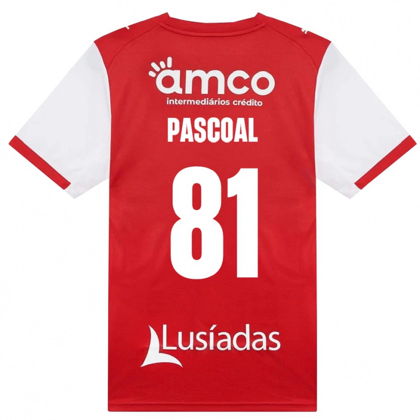 Danxen Mujer Camiseta Fodé Pascoal #81 Rojo Blanco Negro 1ª Equipación 2026/27 La Camisa