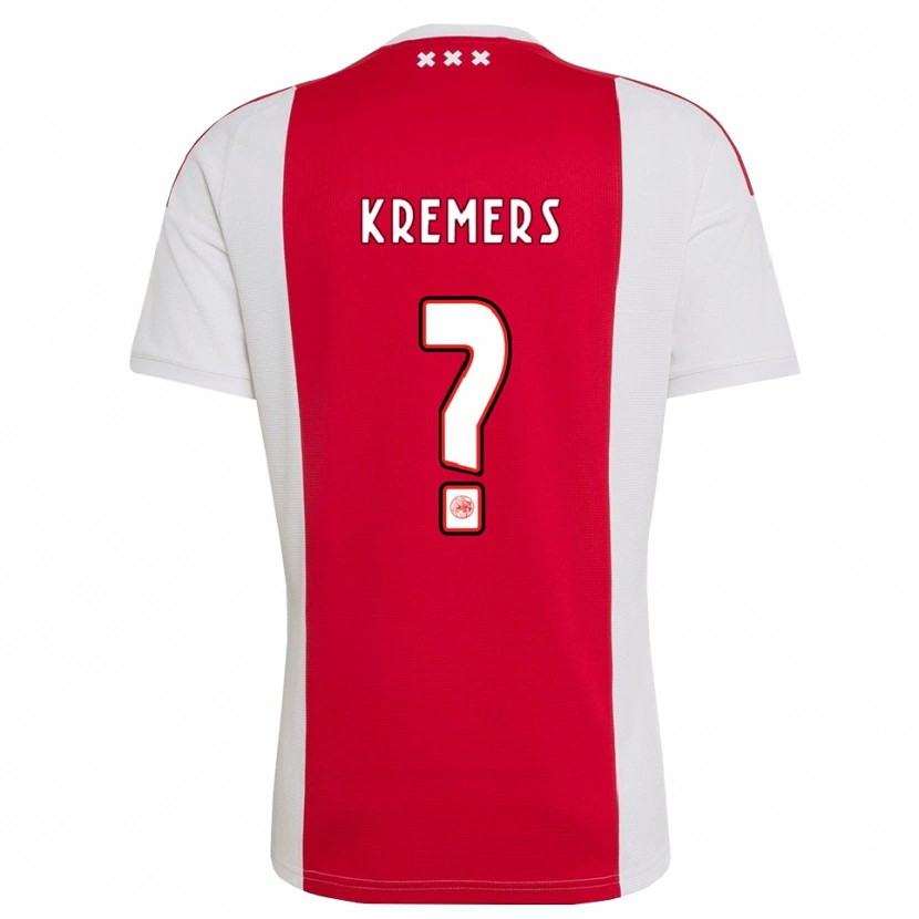 Danxen Mujer Camiseta Sten Kremers #0 Rojo Blanco Amarillo 1ª Equipación 2026/27 La Camisa