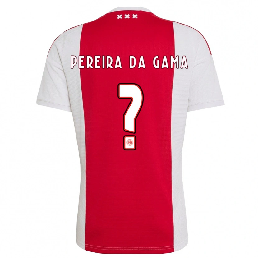 Danxen Mujer Camiseta Haniel Pereira Da Gama #0 Rojo Blanco Amarillo 1ª Equipación 2026/27 La Camisa