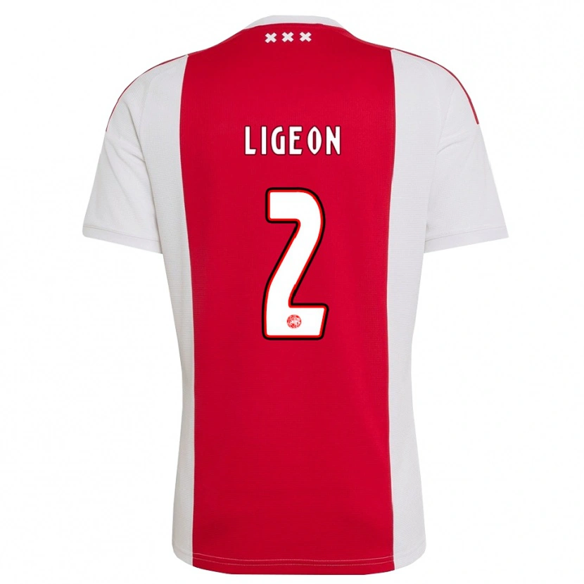 Danxen Mujer Camiseta Ruben Ligeon #2 Rojo Blanco Amarillo 1ª Equipación 2026/27 La Camisa