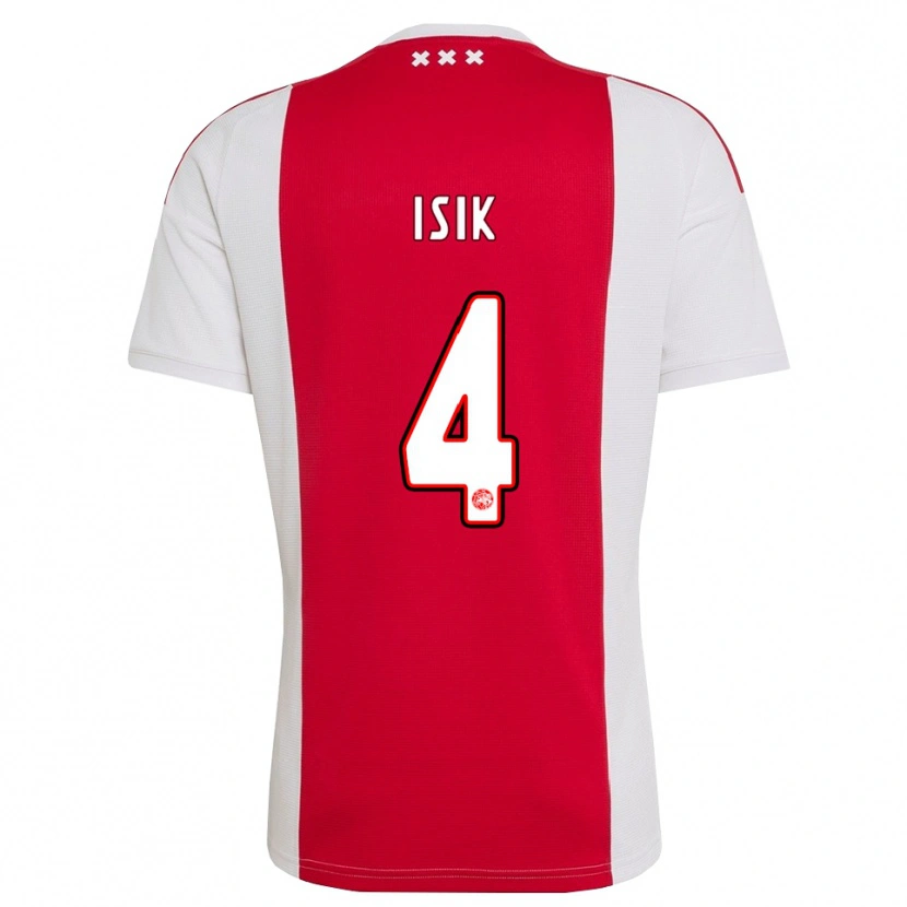Danxen Mujer Camiseta Enes Işık #4 Rojo Blanco Amarillo 1ª Equipación 2026/27 La Camisa