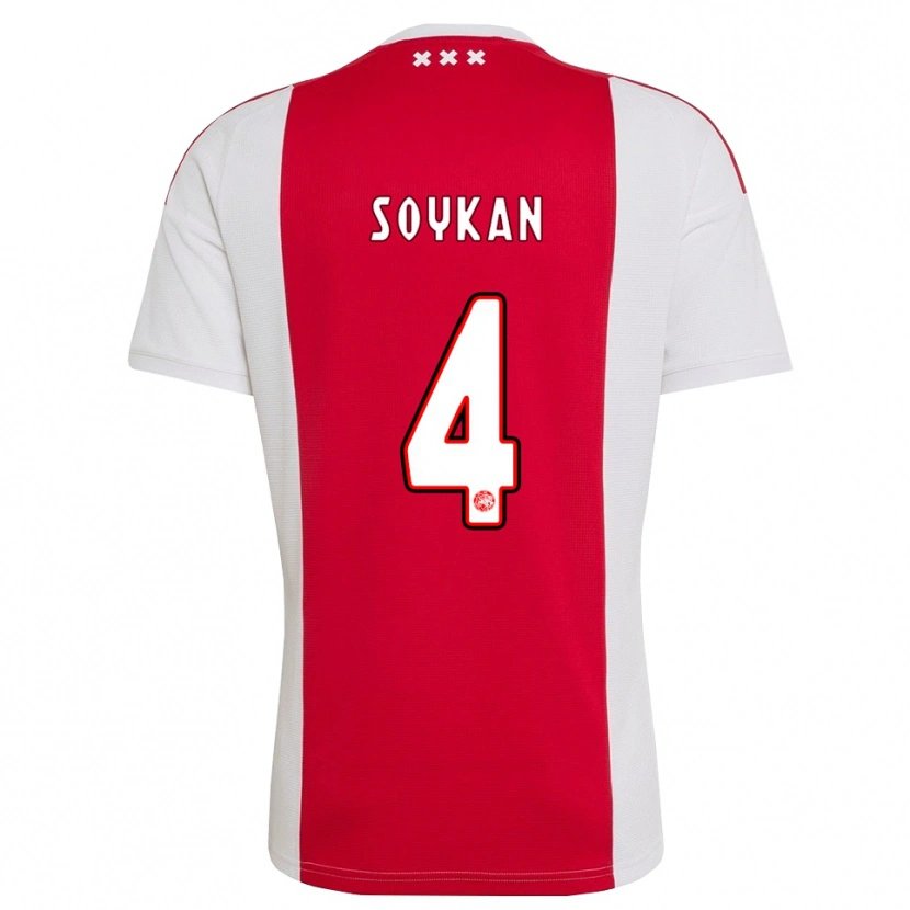 Danxen Mujer Camiseta Aykan Soykan #4 Rojo Blanco Amarillo 1ª Equipación 2026/27 La Camisa