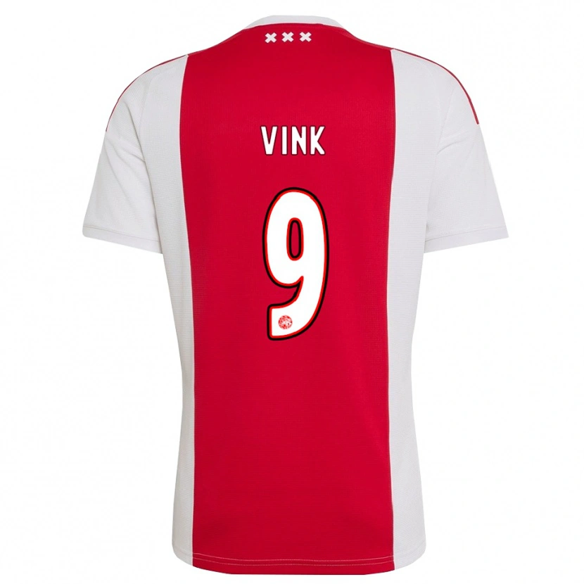 Danxen Mujer Camiseta Skye Vink #9 Rojo Blanco Amarillo 1ª Equipación 2026/27 La Camisa