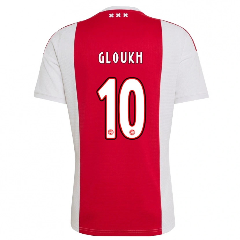Danxen Mujer Camiseta Oscar Gloukh #10 Rojo Blanco Amarillo 1ª Equipación 2026/27 La Camisa
