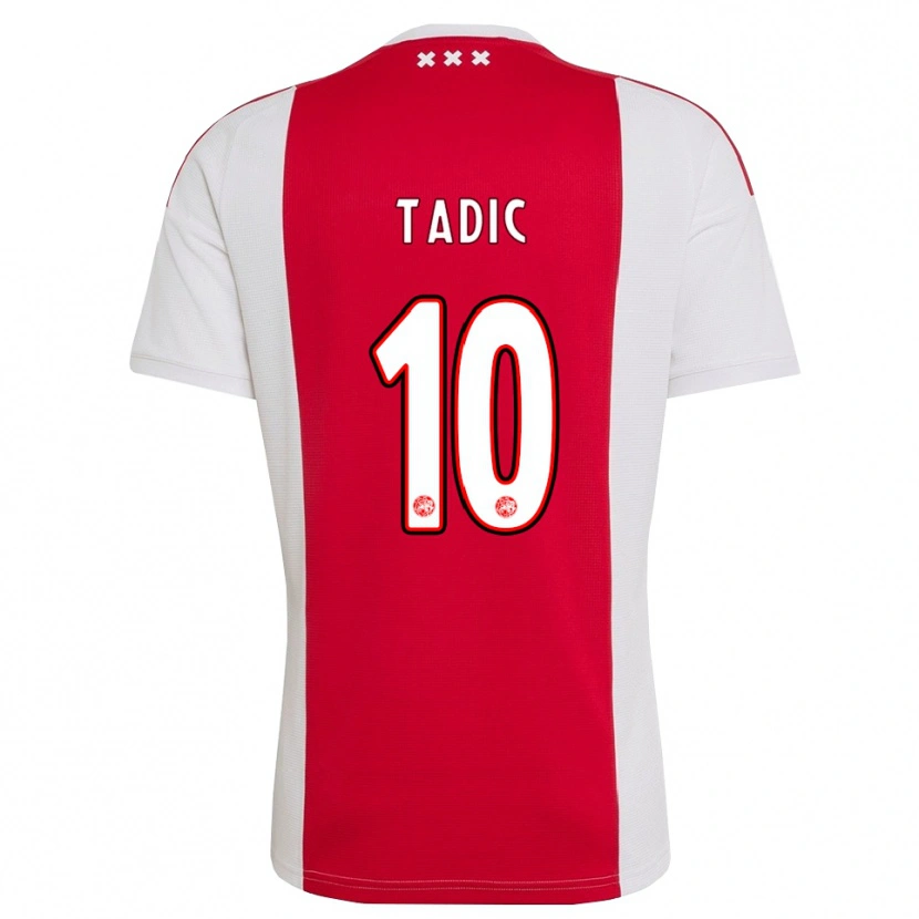 Danxen Mujer Camiseta Dusan Tadic #10 Rojo Blanco Amarillo 1ª Equipación 2026/27 La Camisa