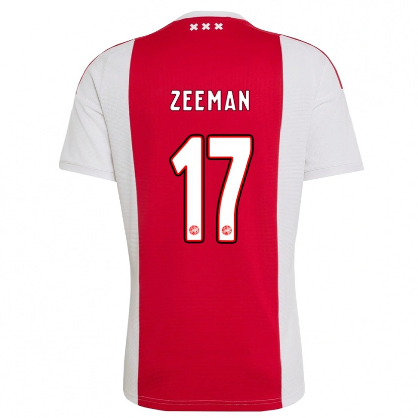 Danxen Mujer Camiseta Kelly Zeeman #17 Rojo Blanco Amarillo 1ª Equipación 2026/27 La Camisa