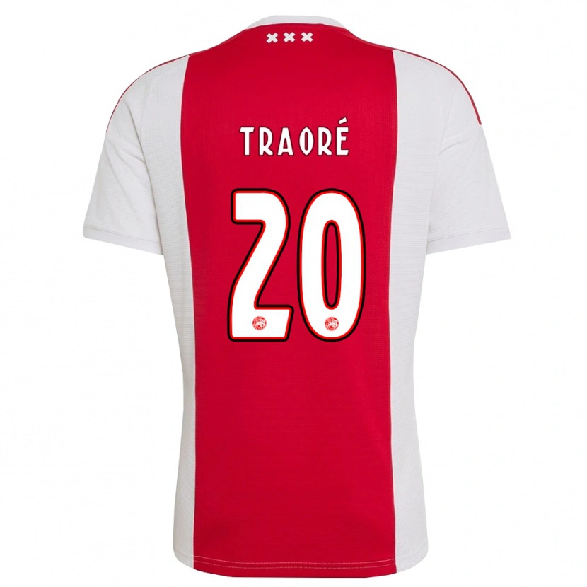 Danxen Mujer Camiseta Bertrand Traore #20 Rojo Blanco Amarillo 1ª Equipación 2026/27 La Camisa