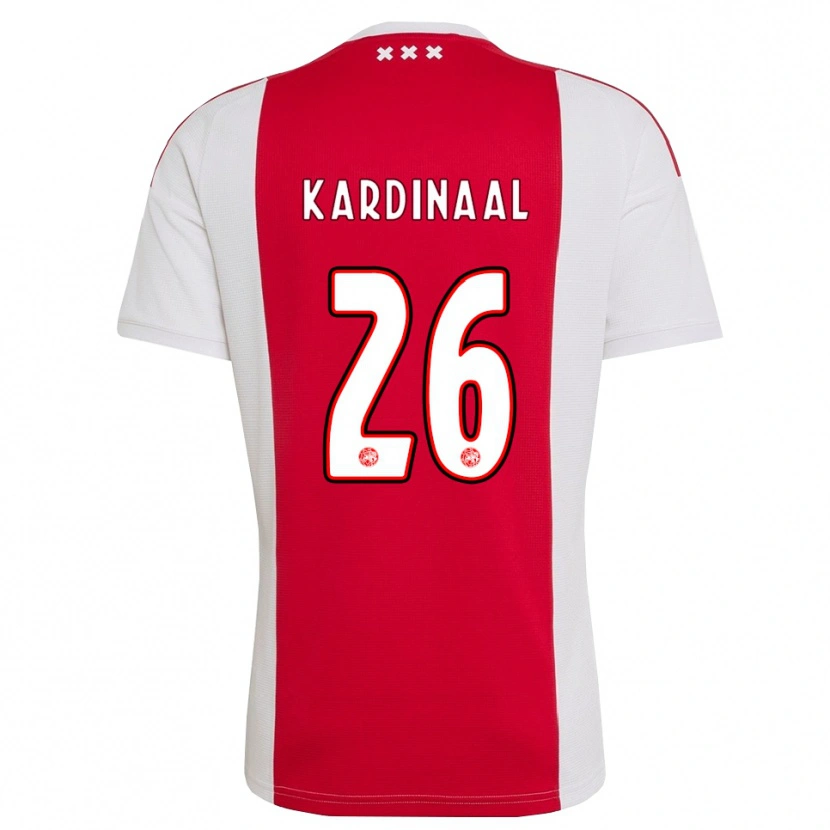 Danxen Mujer Camiseta Isa Kardinaal #26 Rojo Blanco Amarillo 1ª Equipación 2026/27 La Camisa
