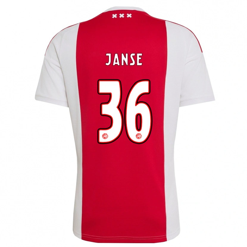 Danxen Mujer Camiseta Dies Janse #36 Rojo Blanco Amarillo 1ª Equipación 2026/27 La Camisa