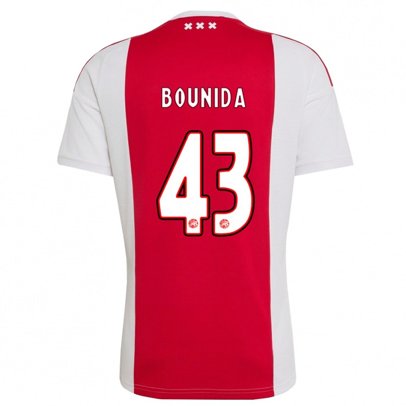 Danxen Mujer Camiseta Rayane Bounida #43 Rojo Blanco Amarillo 1ª Equipación 2026/27 La Camisa