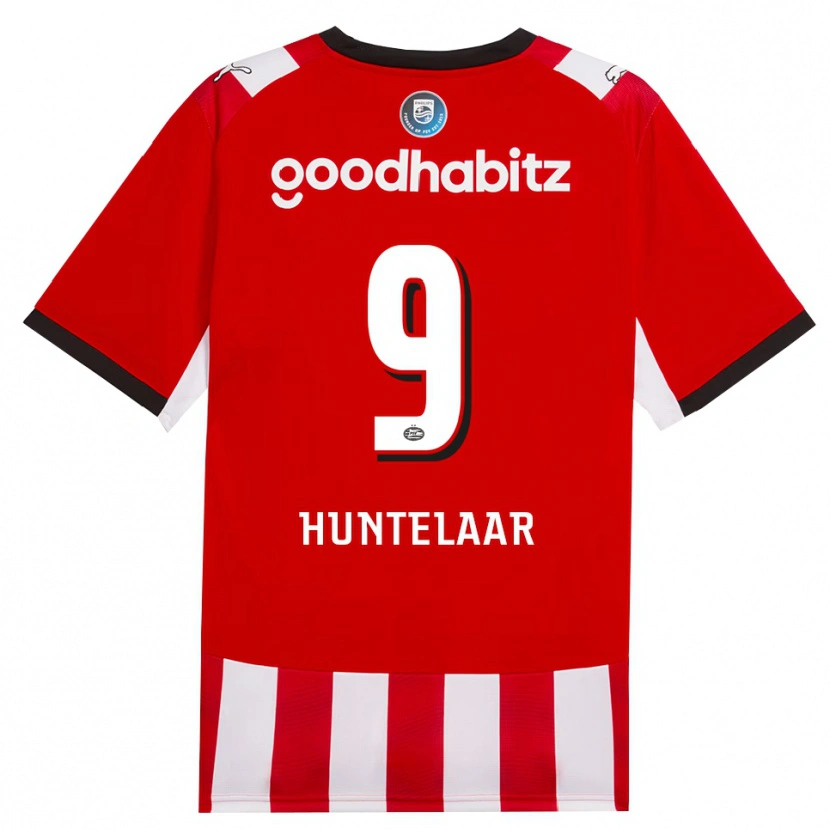 Danxen Mujer Camiseta Seb Huntelaar #9 Rojo Blanco Negro 1ª Equipación 2026/27 La Camisa
