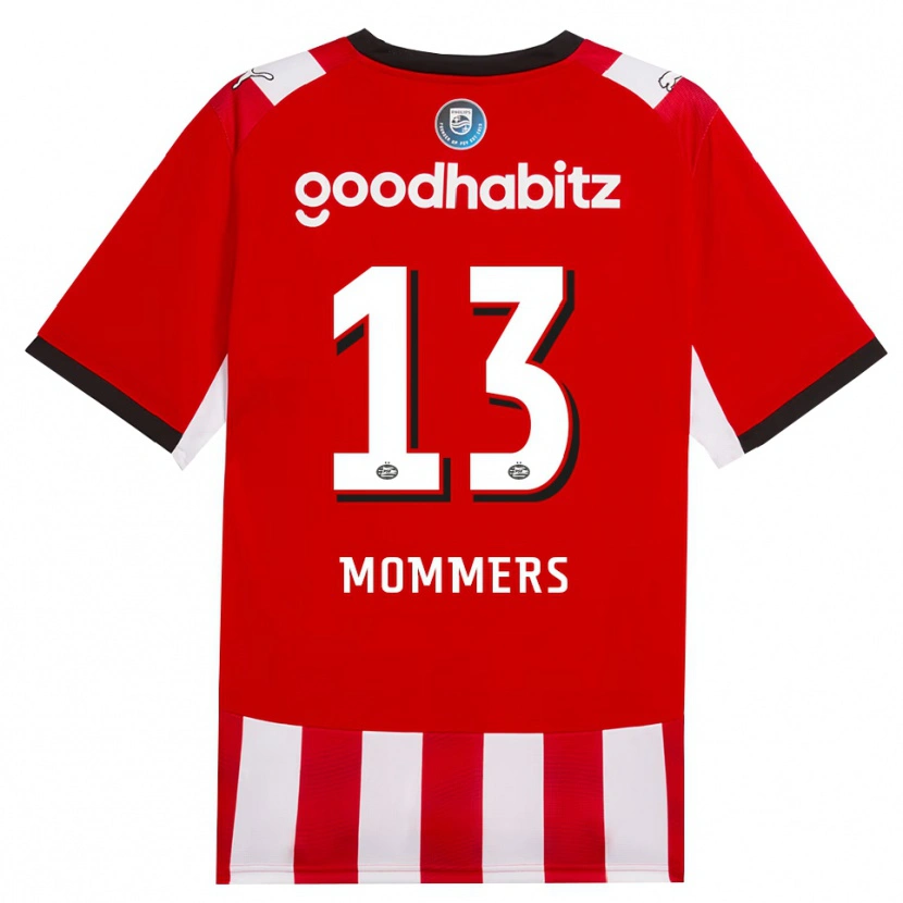Danxen Mujer Camiseta Ryan Mommers #13 Rojo Blanco Negro 1ª Equipación 2026/27 La Camisa