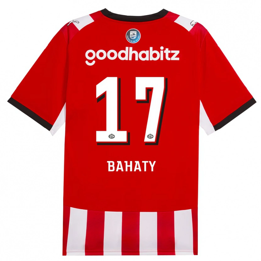 Danxen Mujer Camiseta Manuel Bahaty #17 Rojo Blanco Negro 1ª Equipación 2026/27 La Camisa
