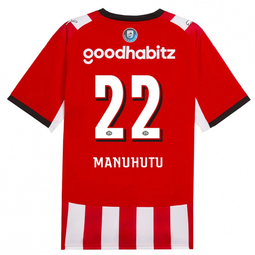 Danxen Mujer Camiseta Rivas Manuhutu #22 Rojo Blanco Negro 1ª Equipación 2026/27 La Camisa