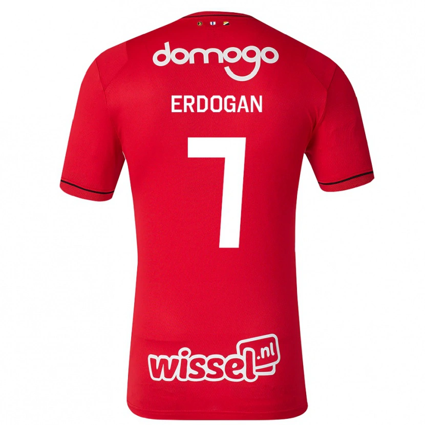 Danxen Mujer Camiseta Talha Erdogan #7 Rojo Blanco Negro 1ª Equipación 2026/27 La Camisa