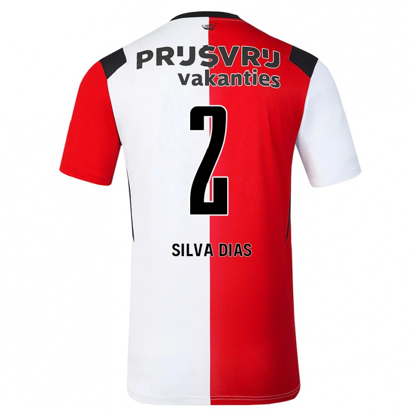 Danxen Mujer Camiseta Lisandro Silva Dias #2 Rojo Blanco Negro 1ª Equipación 2026/27 La Camisa