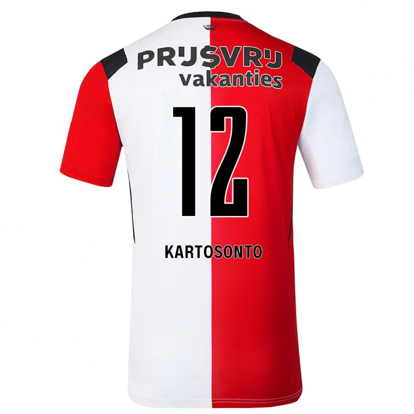 Danxen Mujer Camiseta Sirano Kartosonto #12 Rojo Blanco Negro 1ª Equipación 2026/27 La Camisa