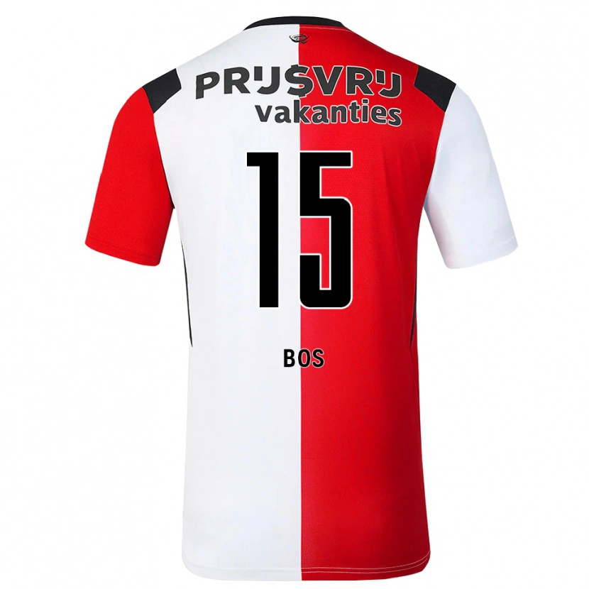 Danxen Mujer Camiseta Jordan Bos #15 Rojo Blanco Negro 1ª Equipación 2026/27 La Camisa