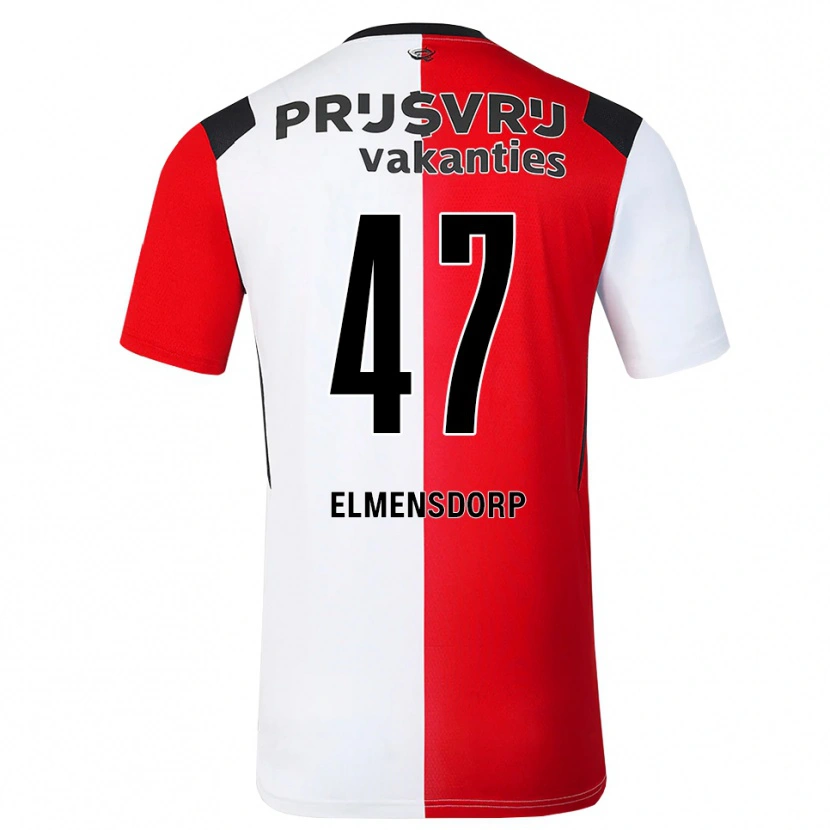 Danxen Mujer Camiseta Paris Elmensdorp #47 Rojo Blanco Negro 1ª Equipación 2026/27 La Camisa