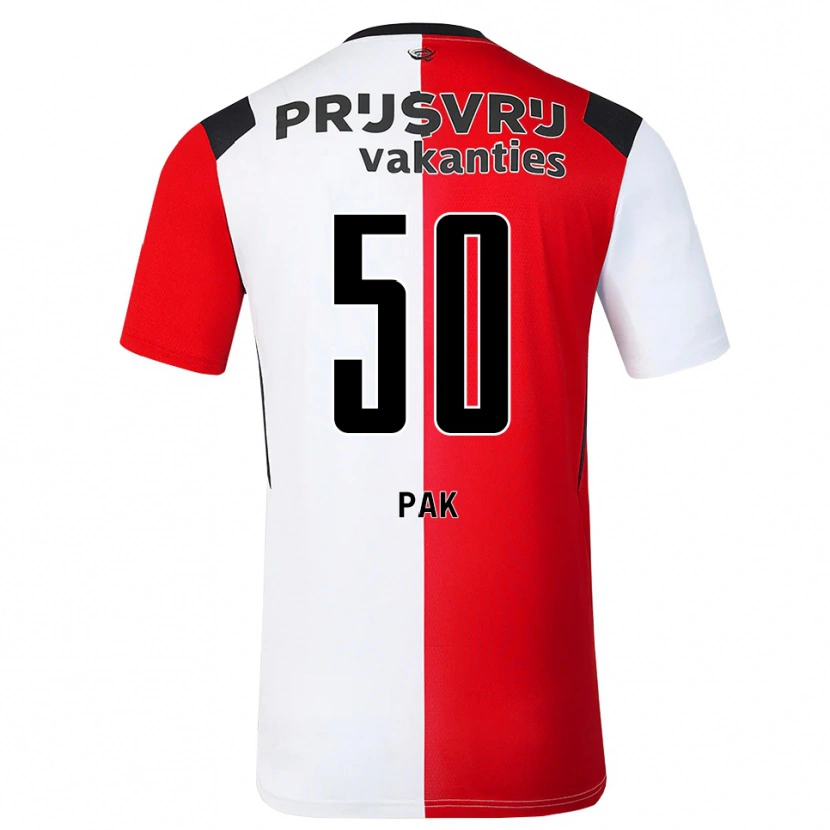 Danxen Mujer Camiseta Sam Pak #50 Rojo Blanco Negro 1ª Equipación 2026/27 La Camisa