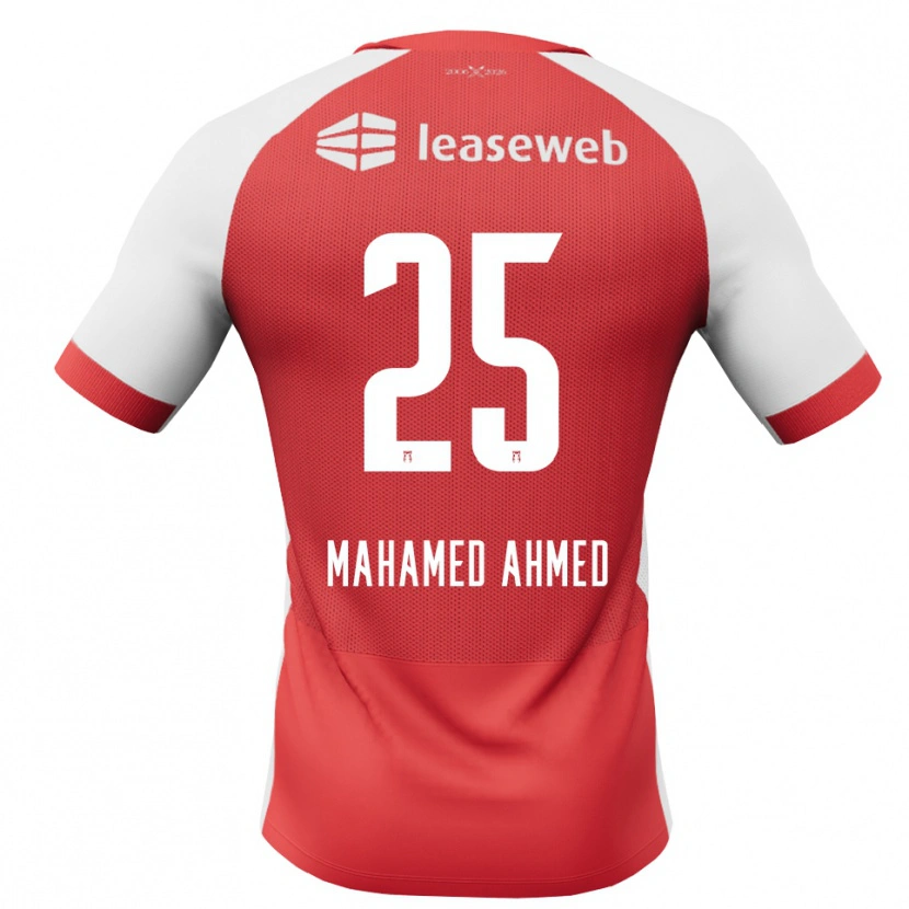 Danxen Mujer Camiseta Nuur Mahamed Ahmed #25 Rojo Blanco Negro 1ª Equipación 2026/27 La Camisa