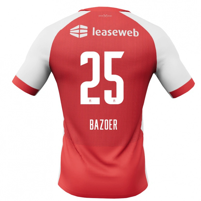 Danxen Mujer Camiseta Riechedly Bazoer #25 Rojo Blanco Negro 1ª Equipación 2026/27 La Camisa