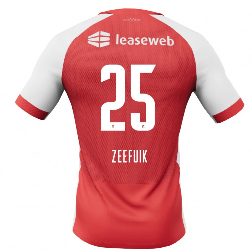 Danxen Mujer Camiseta Lequincio Zeefuik #25 Rojo Blanco Negro 1ª Equipación 2026/27 La Camisa