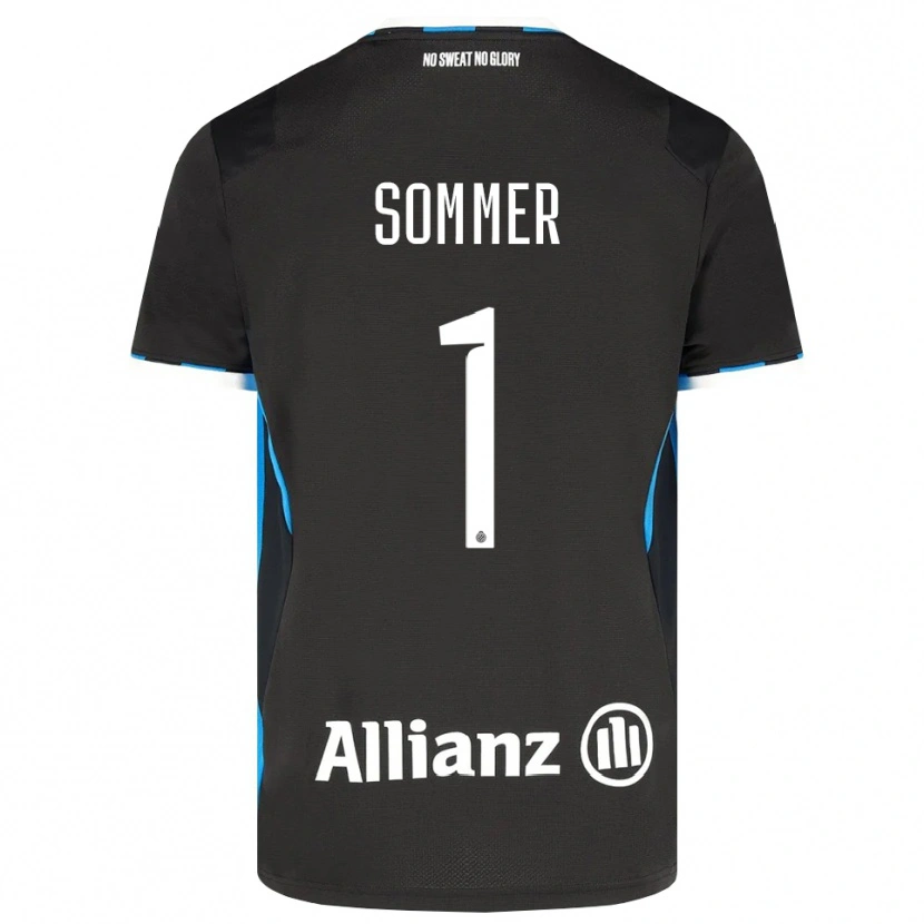 Danxen Mujer Camiseta Yann Sommer #1 Negro Rojo Azul 1ª Equipación 2026/27 La Camisa