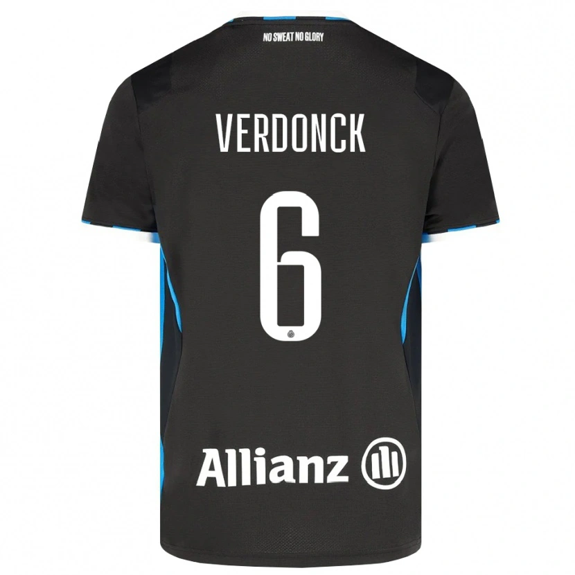 Danxen Mujer Camiseta Saar Verdonck #6 Negro Rojo Azul 1ª Equipación 2026/27 La Camisa