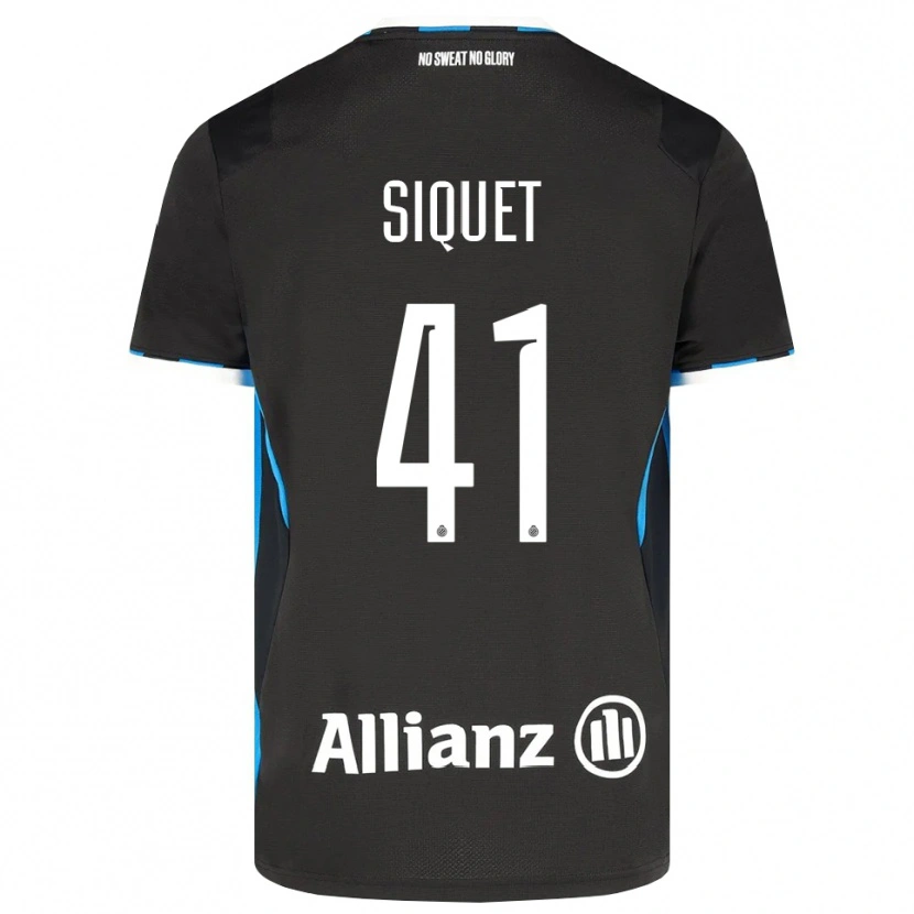 Danxen Mujer Camiseta Hugo Siquet #41 Negro Rojo Azul 1ª Equipación 2026/27 La Camisa