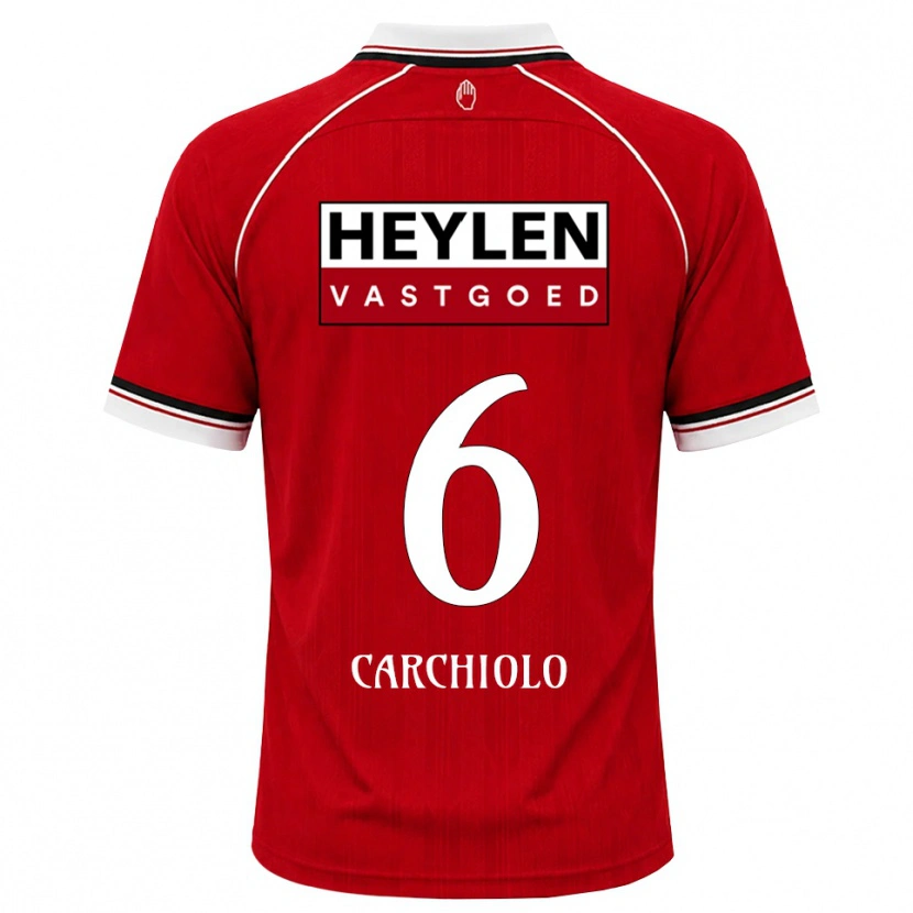 Danxen Mujer Camiseta Ilano Carchiolo #6 Rojo Blanco Negro 1ª Equipación 2026/27 La Camisa