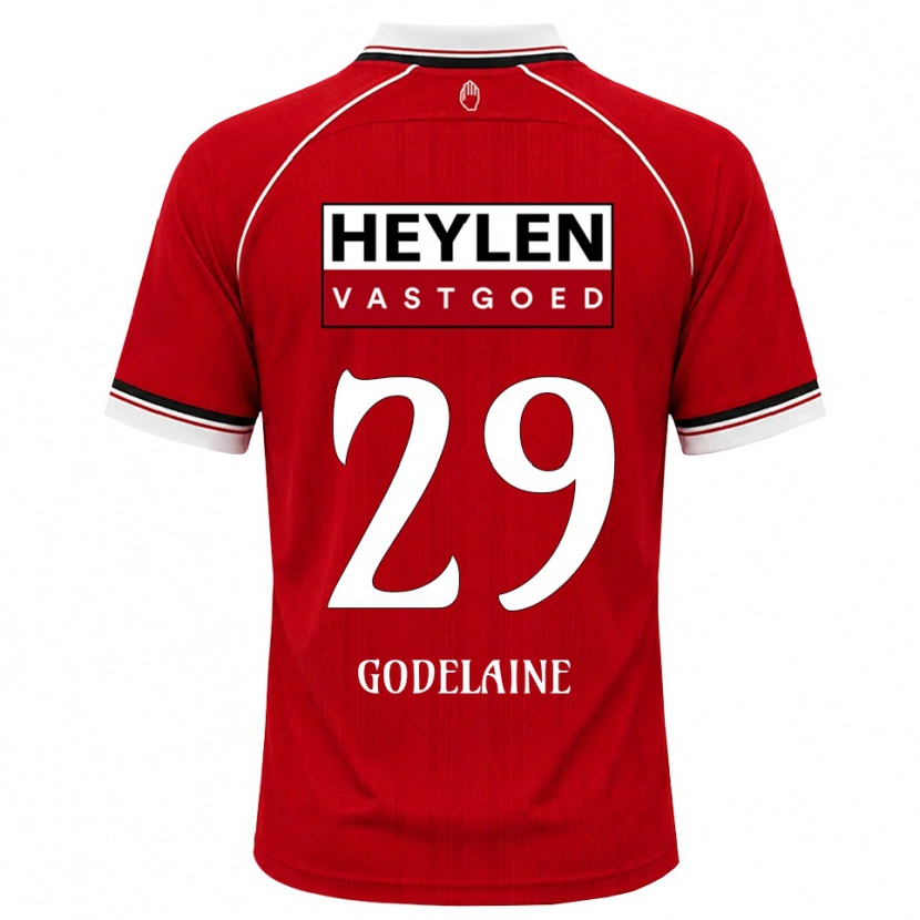 Danxen Mujer Camiseta Jeff Godelaine #29 Rojo Blanco Negro 1ª Equipación 2026/27 La Camisa