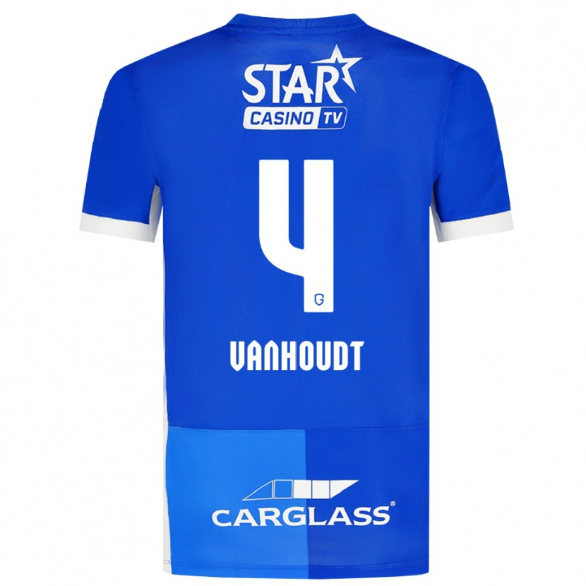 Danxen Mujer Camiseta Luna Vanhoudt #4 Azulmedio Azulreal Blanco 1ª Equipación 2026/27 La Camisa