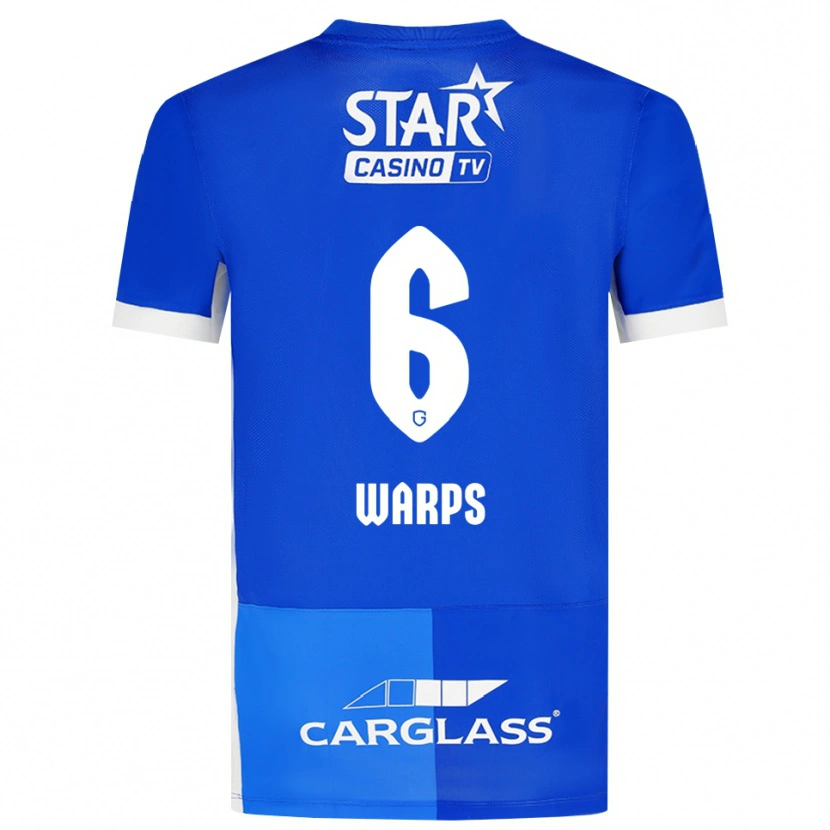 Danxen Mujer Camiseta Isa Warps #6 Azulmedio Azulreal Blanco 1ª Equipación 2026/27 La Camisa