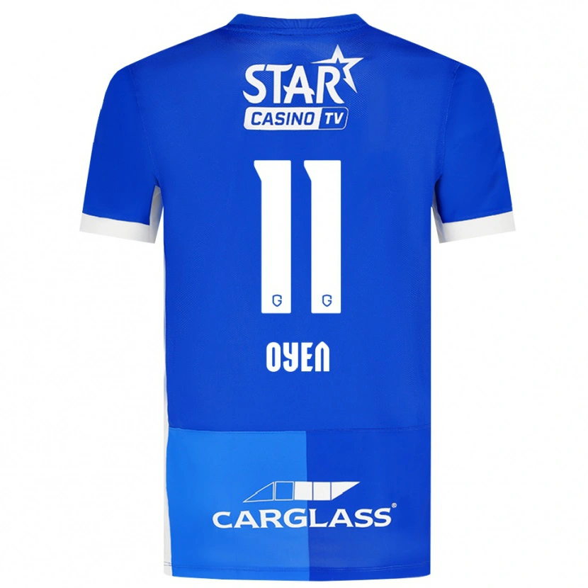 Danxen Mujer Camiseta Luca Oyen #11 Azulmedio Azulreal Blanco 1ª Equipación 2026/27 La Camisa