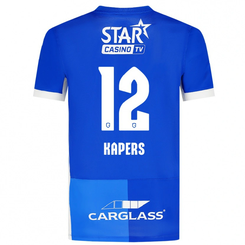 Danxen Mujer Camiseta Wout Kapers #12 Azulmedio Azulreal Blanco 1ª Equipación 2026/27 La Camisa