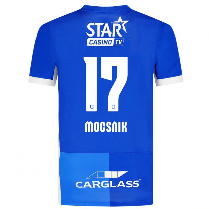 Danxen Mujer Camiseta Manu Mocsnik #17 Azulmedio Azulreal Blanco 1ª Equipación 2026/27 La Camisa