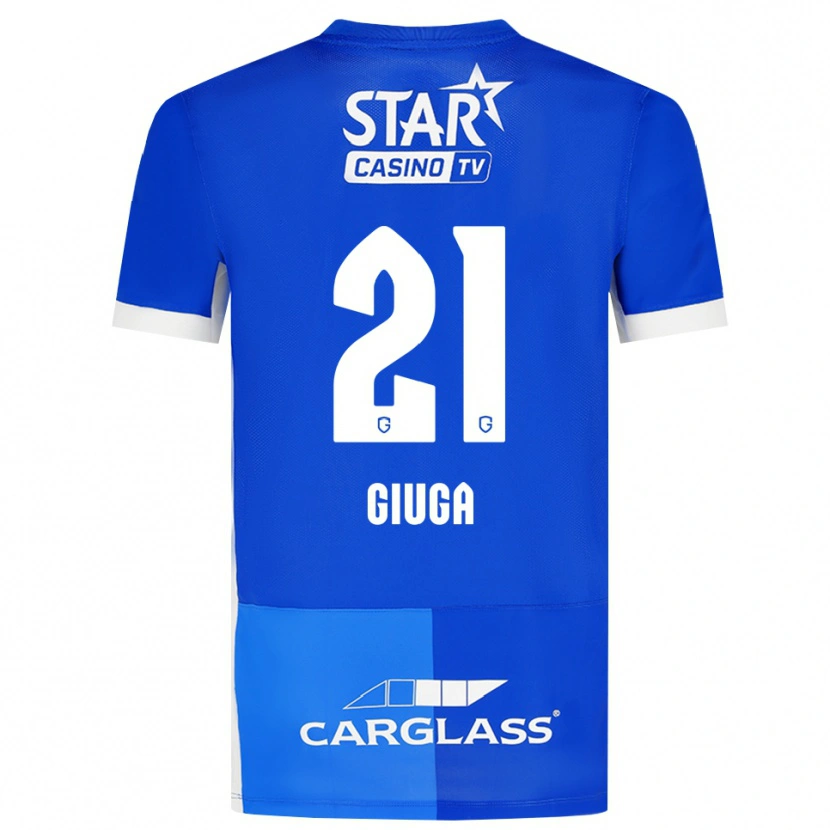 Danxen Mujer Camiseta Anissa Giuga #21 Azulmedio Azulreal Blanco 1ª Equipación 2026/27 La Camisa