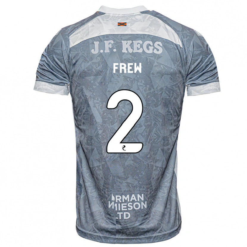 Danxen Mujer Camiseta Katie Frew #2 Gris Pizarra Claro 2ª Equipación 2026/27 La Camisa