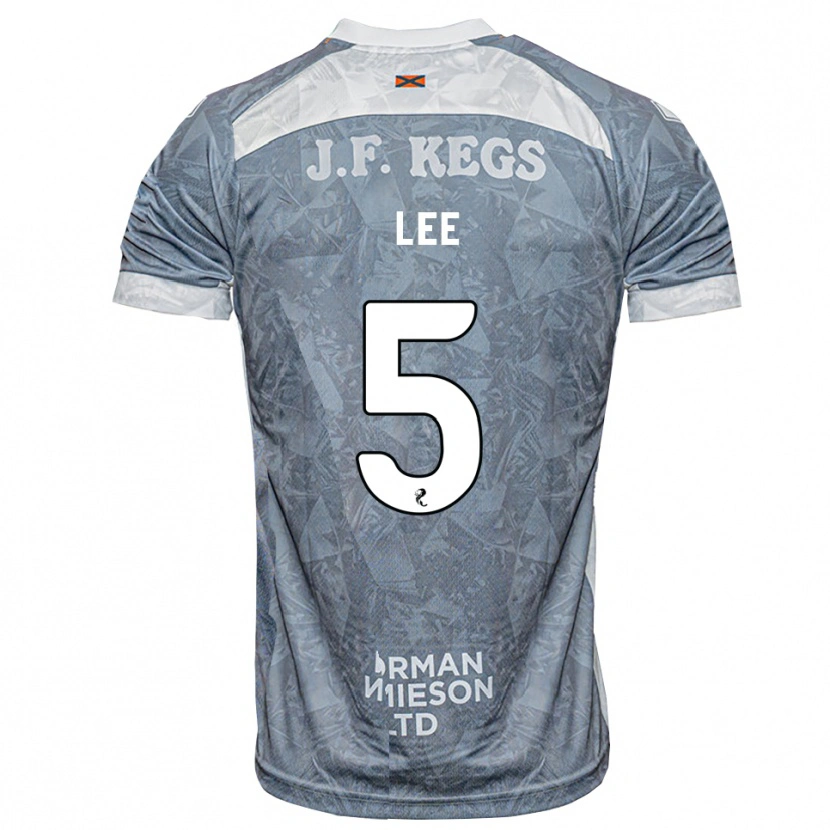Danxen Mujer Camiseta Brodie Lee #5 Gris Pizarra Claro 2ª Equipación 2026/27 La Camisa