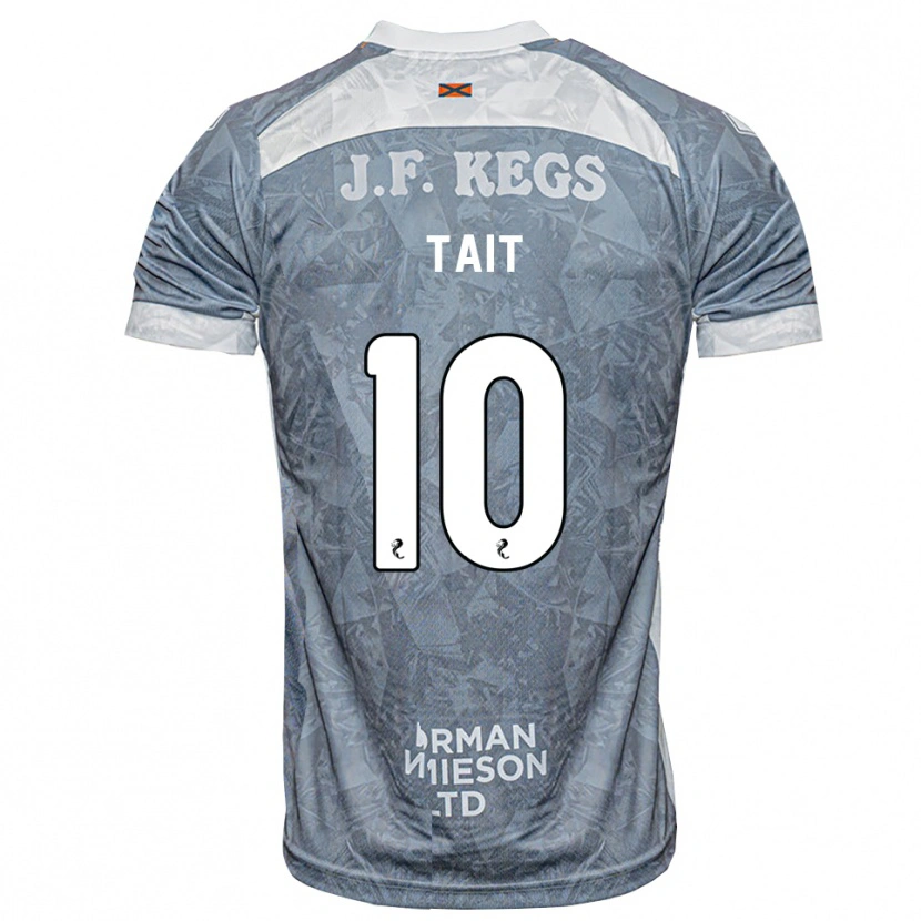 Danxen Mujer Camiseta Dylan Tait #10 Gris Pizarra Claro 2ª Equipación 2026/27 La Camisa
